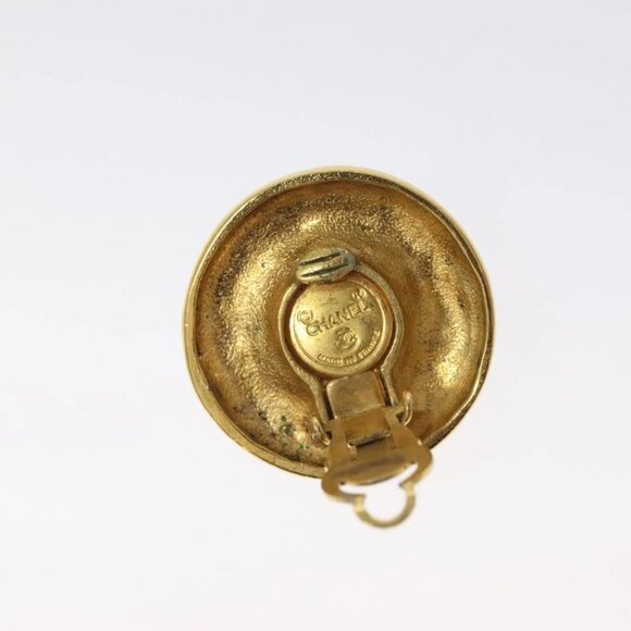 CHANEL Earring metal Gold CC Auth bs25494 - Picture 9 of 10